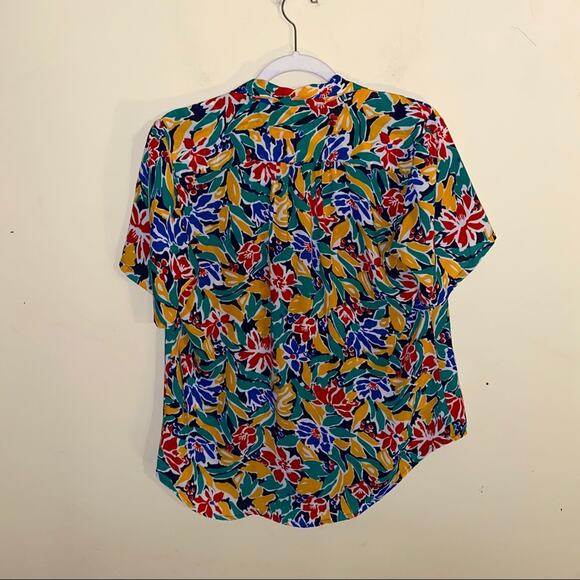 🦬VNTG STUART RANDOLPH sheer button up blouse 14 - Picture 2 of 4